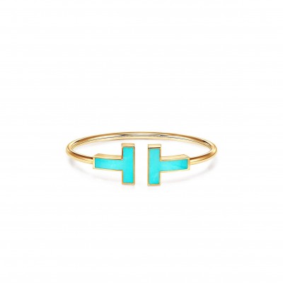 TIFFANY T WIDE TURQUOISE WIRE BRACELET 67863658